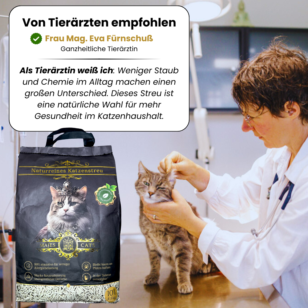 Naturreines Katzenstreu
