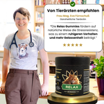 Tierärzte empfehlen Relax Gummies für mehr Ruhe und Gelassenheit deiner Katze. 