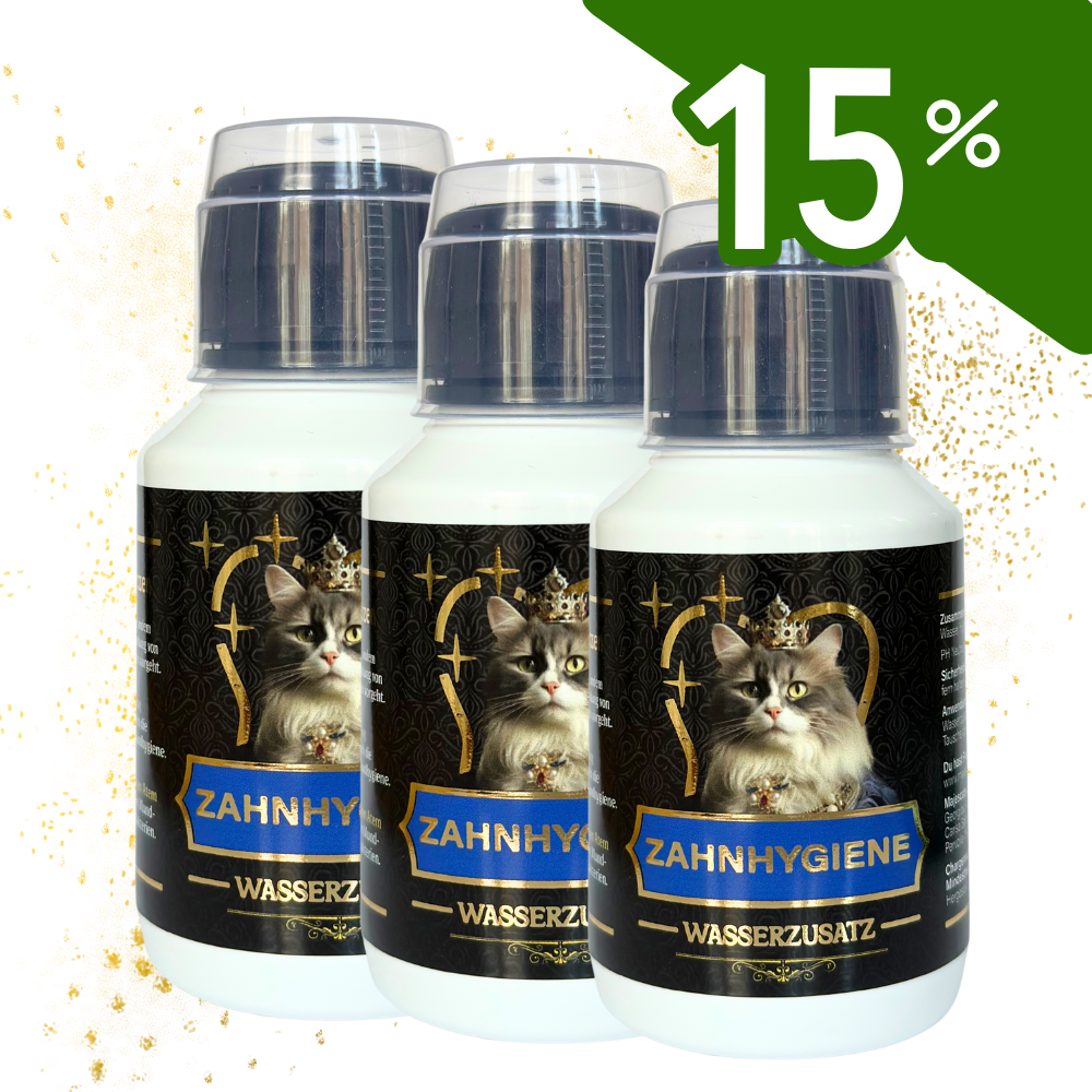 Zahnhygiene Wasserzusatz im Dreierpack mit 15 % Rabatt. 
