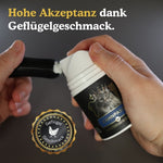 Hohe Akzeptanz dank Geflügelgeschmack. 