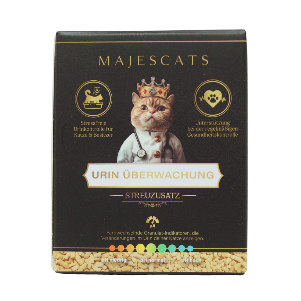 Majescats Urin-Überwachung Streuzusatz für Katzen
