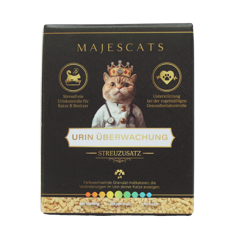 Majescats Urin-Überwachung Streuzusatz für Katzen
