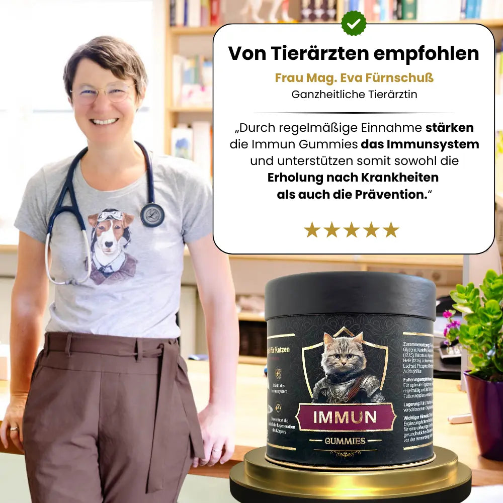 Tierärztlich empfohlene Immun Gummies für Katzen
