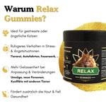 Die Relax Gummies sind ideal für gestresste oder ängstliche Katzen. 