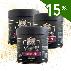 Dreierpack Immun Gummies mit 15% Rabatt
