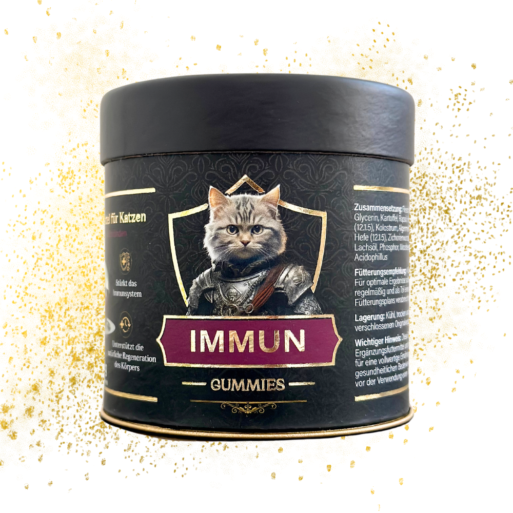 100 % natürliche Immun Gummies zur Stärkung des Immunsystems deiner Katze. 