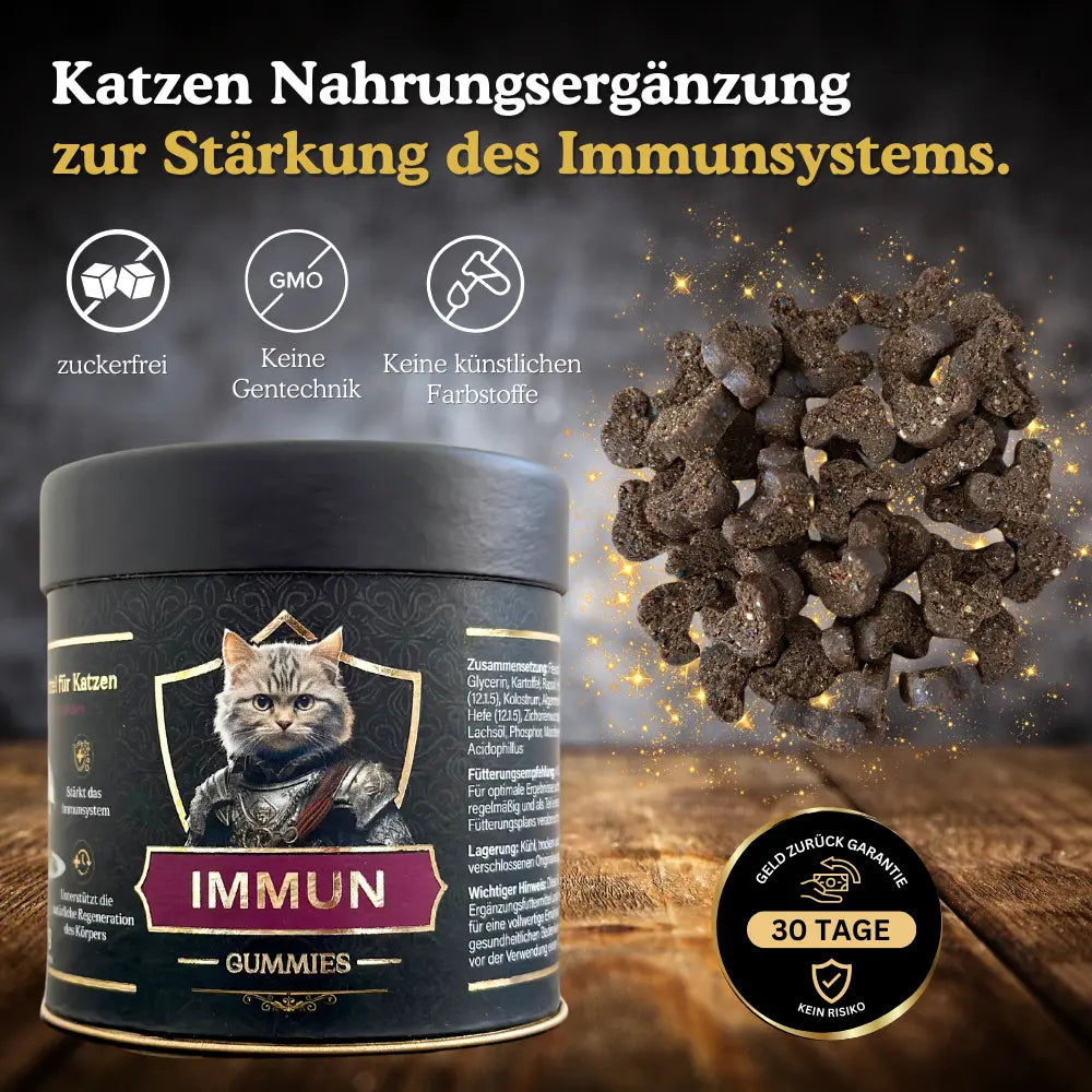 Immun Gummies Nahrungsergänzung für gesunde Katzen
