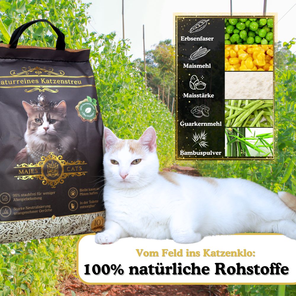 Naturreines Katzenstreu