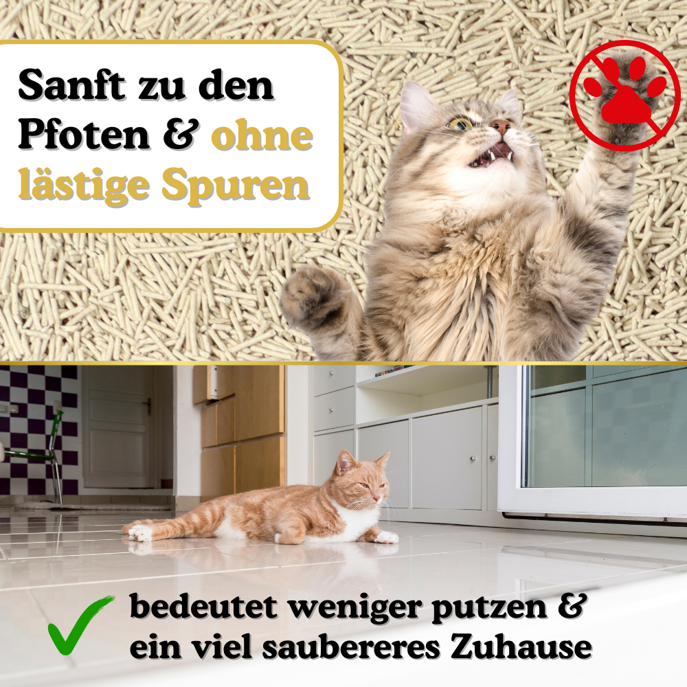 Naturreines Katzenstreu