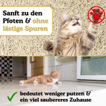 Geringe Pfotenhaftung sorgt für sauberes Zuhause
