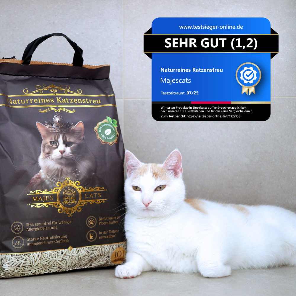 Naturreines Katzenstreu 3+1 gratis