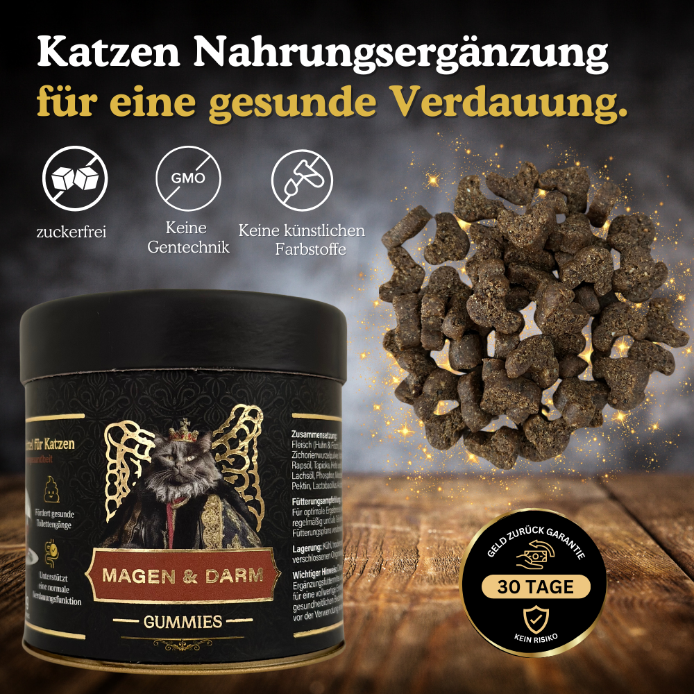 Magen & Darm Gummies Nahrungsergänzung für Katzen
